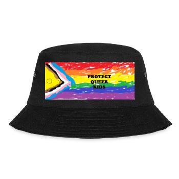 protect queer kids - Bucket Hat - black - Front - Lela (165cm)