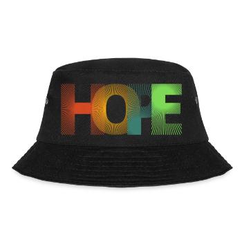 HOPE | HOPE | Print - Bucket Hat - black - Front - Lela (165cm)