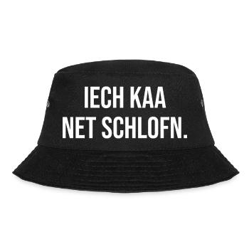 Erzgebirge Ich kann nicht schlafen - Bucket Hat - Schwarz - Vorne - Lela (165cm)