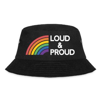 LGBTQ Pride Month - Loud and Proud - Bucket Hat - black - Front - Lela (165cm)
