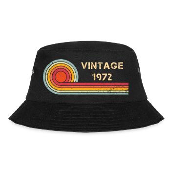 Design rétro vintage pour anniversaire de 1972 - Bob - noir - Devant - Lela (165cm)