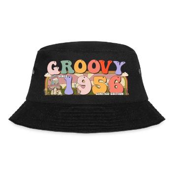Groovy depuis 1956 Retro Hippie 67th Birthday - Bob - noir - Devant - Lela (165cm)