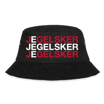 I LOVE DENMARK Denmark flag - Bucket Hat - black - Front - Lela (165cm)