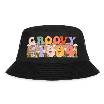 Groovy seit 1994 Retro Hippie 29. Geburtstag - Bucket Hat - Schwarz - Vorne - Lela (165cm)