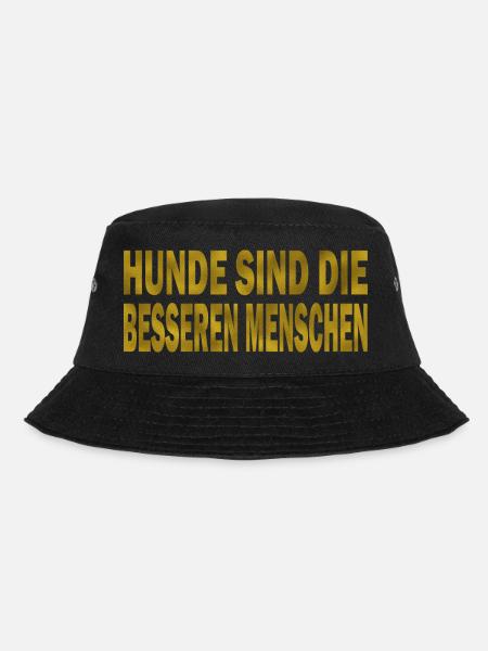 Hunde sind die besseren Menschen - Bucket Hat - Schwarz