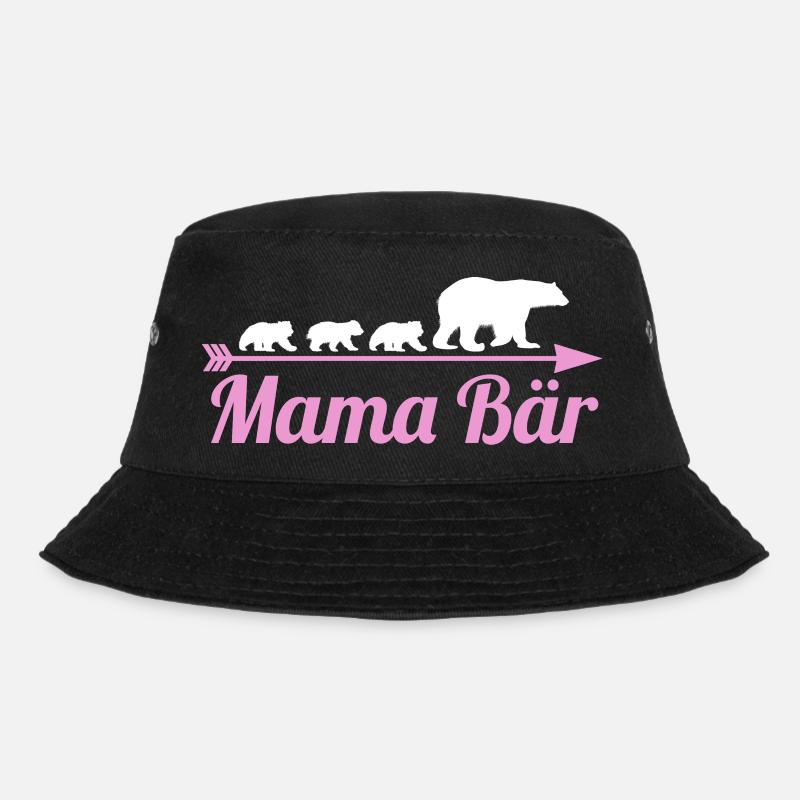 Mutter Mama Bär - Bucket Hat - Schwarz