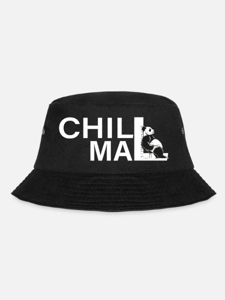 chill mal panda relax entspann dich abhängen - Bucket Hat - Schwarz