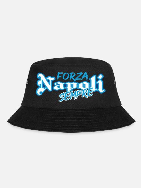 Fußball Neapel Forza Napoli sempre - Bucket Hat - Schwarz