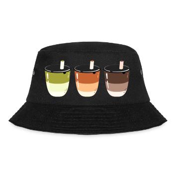 Bubble Tea- Drink- Logo design - Bucket Hat - black - Front - Lela (165cm)