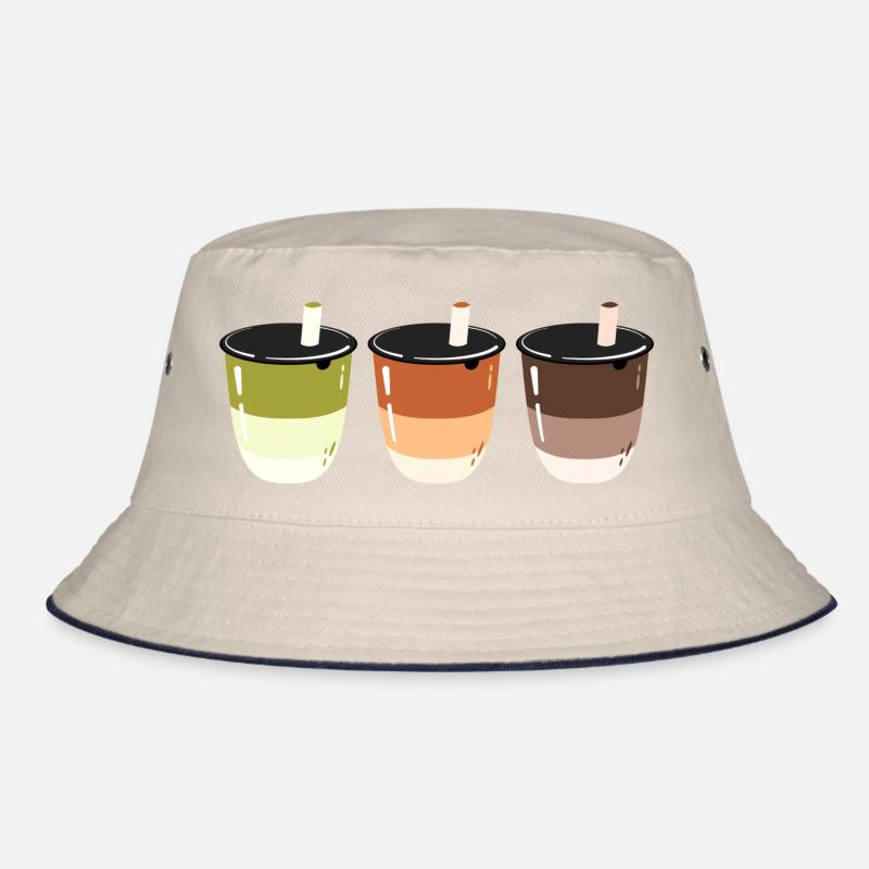 Bubble Tea- Drink- Logo design Bucket Hat