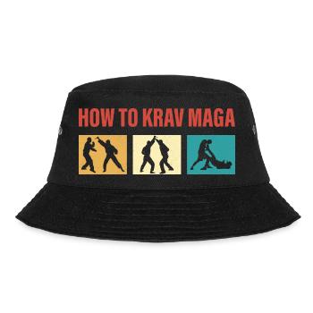 How To Krav Maga Training Martial Arts - Bucket Hat - Schwarz - Vorne - Lela (165cm)