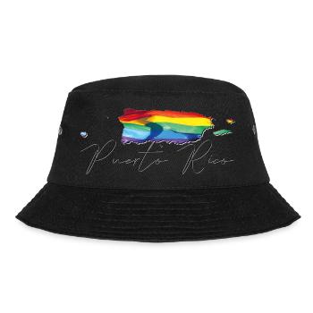 Porto Rico (États-Unis) | Drapeau réel | Texte LGBTQIA+ - Bob - noir - Devant - Lela (165cm)