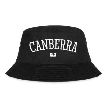 Canberra Australia Down Under Kangaroo Koala - Bucket Hat - black - Front - Lela (165cm)