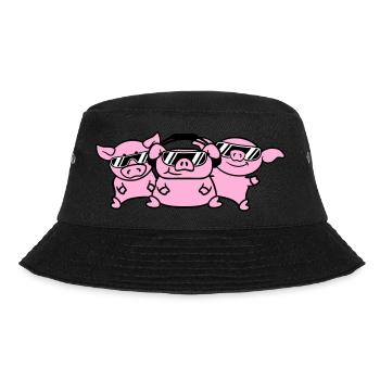 3 DJ Party Pigs Équipe Trois amis Équipe de fête - Bob - noir - Devant - Lela (165cm)