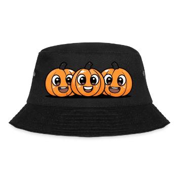 Pumpkin Halloween Cute Comic - Bucket Hat - black - Front - Lela (165cm)