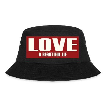 LOVE - A BEAUTIFUL LIE - Bucket Hat - Schwarz - Vorne - Lela (165cm)