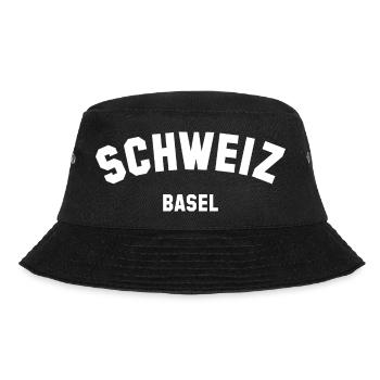 BASEL Switzerland Schweiz - Bucket Hat - Schwarz - Vorne - Lela (165cm)