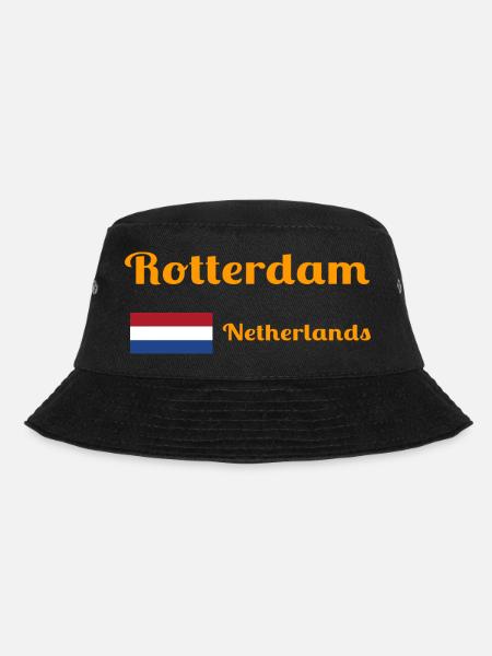 Rotterdam Netherlands- Stylish prints - Bucket Hat - black