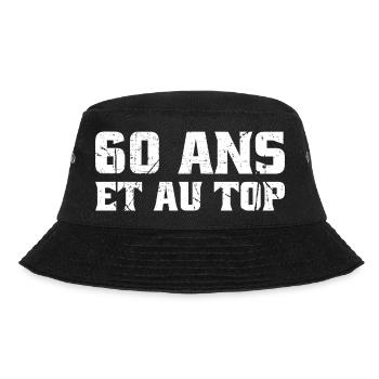 60 ans Top 60ème ANNIVERSAIRE Vintage né en 1965 - Bob - noir - Devant - Lela (165cm)