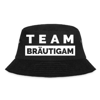 Team Bräutigam - Junggesellen Abschied Männer - Bucket Hat - Schwarz - Vorne - Lela (165cm)
