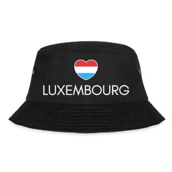 I love Luxembourg, heart of Luxembourg - Bucket Hat - black - Front - Lela (165cm)