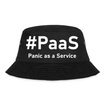 PaaS – Panique en tant que service | Drôle de dicton informatique - Bob - noir - Devant - Lela (165cm)