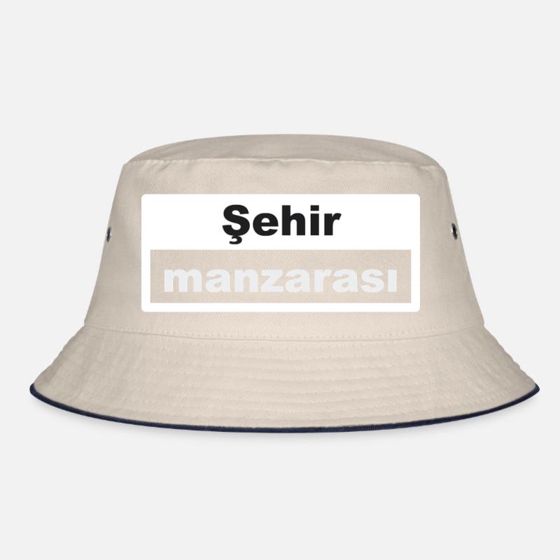 Stadtbild Typografie türkisch Bucket Hat