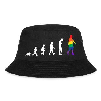 Evolution from baby to transgender / gay - Bucket Hat - black - Front - Lela (165cm)