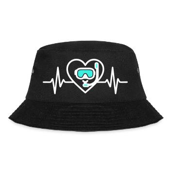 Cœur Plongée – Passion Océan - Bucket Hat - Schwarz - Vorne - Lela (165cm)