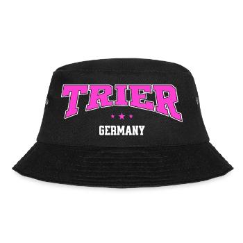 Trier Pink Retro City Motif Germany - Bucket Hat - black - Front - Lela (165cm)