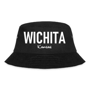 Wichita - Kansas - USA - United States of America - Bucket Hat - black - Front - Lela (165cm)
