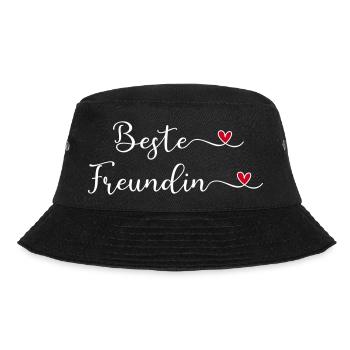 Beste Freundin - Bucket Hat - Schwarz - Vorne - Lela (165cm)