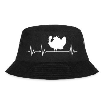 Turkey - Turkey - Thanksgiving - Bucket Hat - black - Front - Lela (165cm)