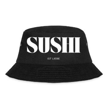 Sushi ist Liebe - Bucket Hat - Schwarz - Vorne - Lela (165cm)