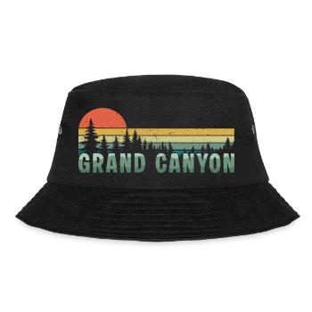 Retro Grand Canyon National Park - Bucket Hat - black - Front - Lela (165cm)