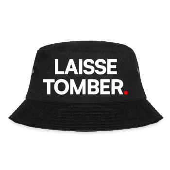 Lass es fallen - Bucket Hat - Schwarz - Vorne - Lela (165cm)