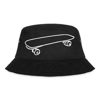 Skateboard Sketch - Bucket Hat - black - Front - Lela (165cm)