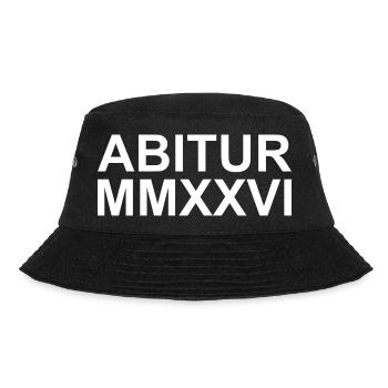 Abi 2026 - MMXXVI - Bucket Hat - Schwarz - Vorne - Lela (165cm)
