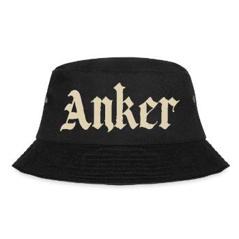 Anker Gothic Vintage Design - Bucket Hat - Schwarz - Vorne - Lela (165cm)