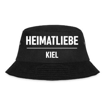 Heimatliebe Kiel - Bucket Hat - Schwarz - Vorne - Lela (165cm)