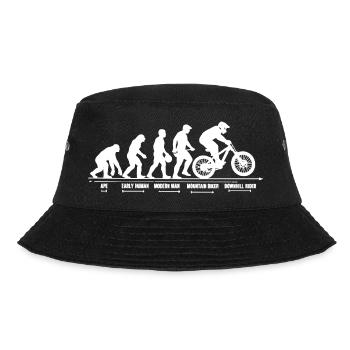 Mountain Bike Evolution Downhill MTB Gift - Bucket Hat - black - Front - Lela (165cm)