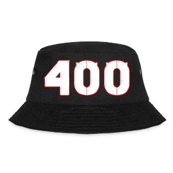 nummer 400 - Bucket Hat - Schwarz - Vorne