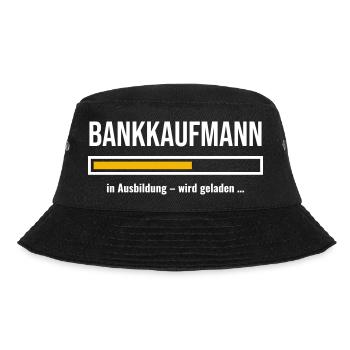 Bankkaufmann Ausbildung Bank Geschenk wird geladen - Bucket Hat - Schwarz - Vorne