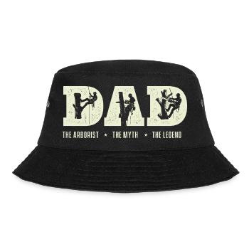 Der Arborist, die Legende – Lustiges Arborist-Geschenk - Bucket Hat - Schwarz - Vorne