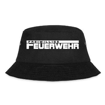 Freiwillige Feuerwehr Schriftzug - Bucket Hat - Schwarz - Vorne - Lela (165cm)