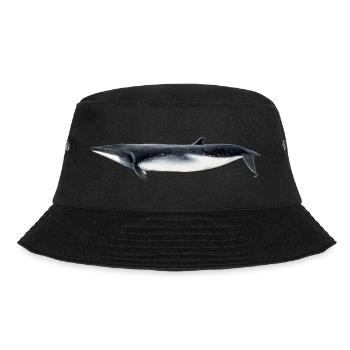 Fin whale - Brydes whale - tropical rorqual - Bucket Hat - black - Front - Lela (165cm)