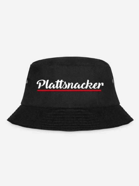Plattsnacker | Norden | Plattdeutsch | Norddeutsch - Bucket Hat - Schwarz