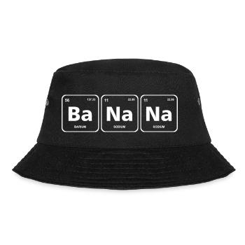 Banana Periodensystem Element Genie - Bucket Hat - Schwarz - Vorne - Lela (165cm)