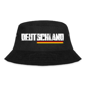 Fußball Deutschland - Bucket Hat - Schwarz - Vorne - Lela (165cm)