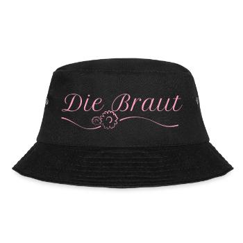 Die Braut Junggesellenabschied Frau Geschenk - Bucket Hat - Schwarz - Vorne - Lela (165cm)